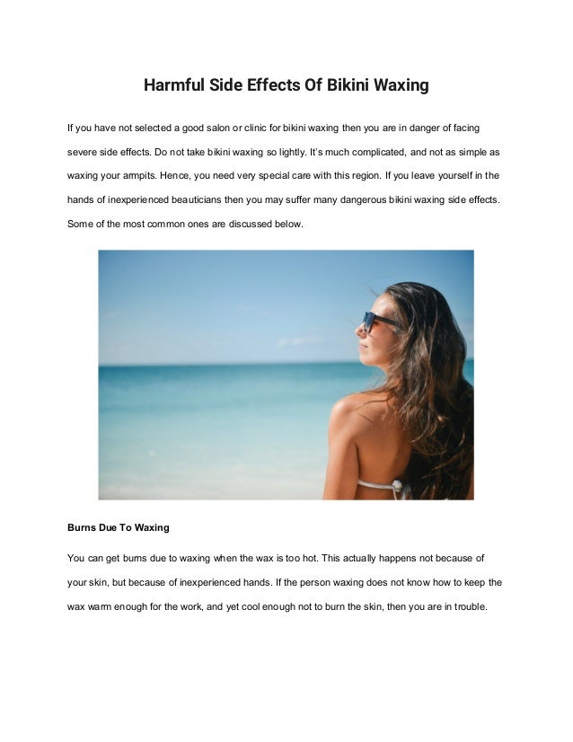 Side Harmful Effects Bikini Of Waxing Ybgf67y