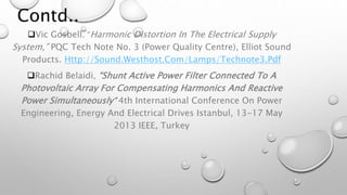 Harmonic correction in power supplies feeding non linear loads | PPTX