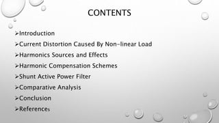 Harmonic correction in power supplies feeding non linear loads | PPTX