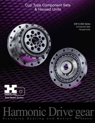 Cup Type Component Sets 
& Housed Units 
CSF & CSG Series 
Component Sets 
Housed Units 
Total Motion Control 
Harmonic Drive™gear P r e c i s i o n G e a r i n g a n d M o t i o n C o n t r o l 
 
