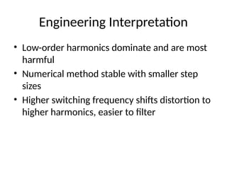 Numerical Analysis and Evaluation of Harmonic Distortion in Electronic ...