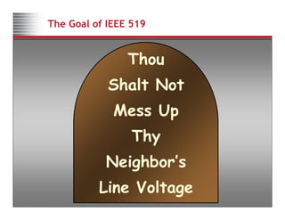 The Goal of IEEE 519
Thou
Shalt Not
Thou Shalt Not
Mess Up
Thy
Mess Up
Thy
Neighbor’s
Line Voltage
Thy
Neighbor’s
Copyright © 2011 Rockwell Automation, Inc. All rights reserved. 43
Line Voltage
 