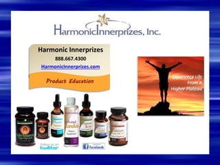 Harmonic Innerprizes
888.667.4300
HarmonicInnerprizes.com
Product Education
 