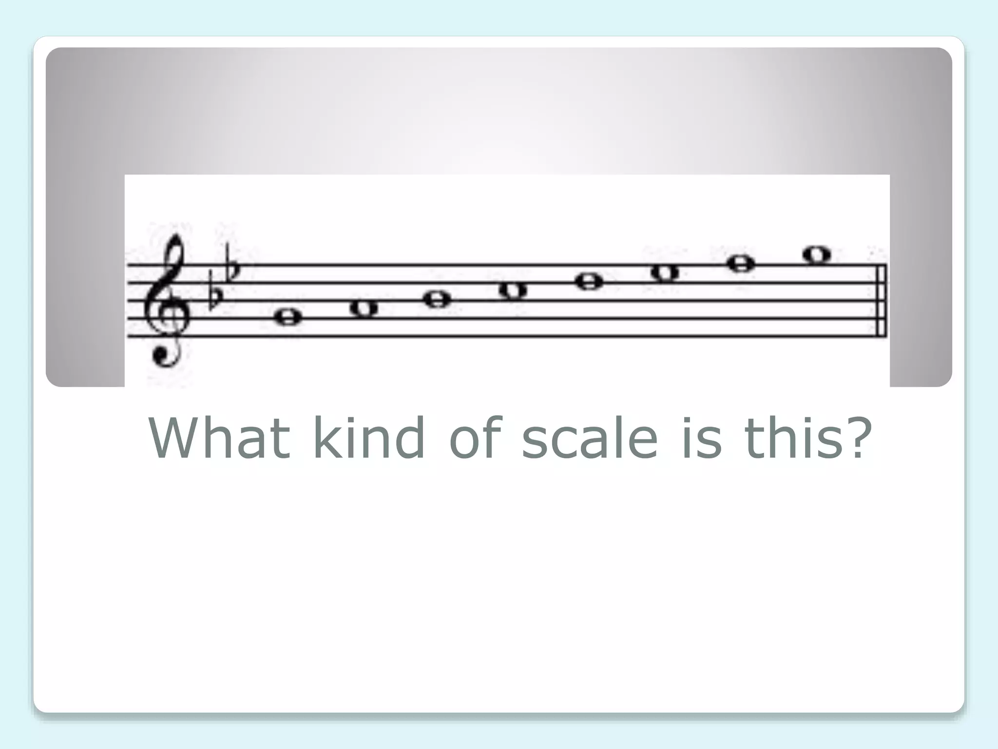 What kind of scale is this?