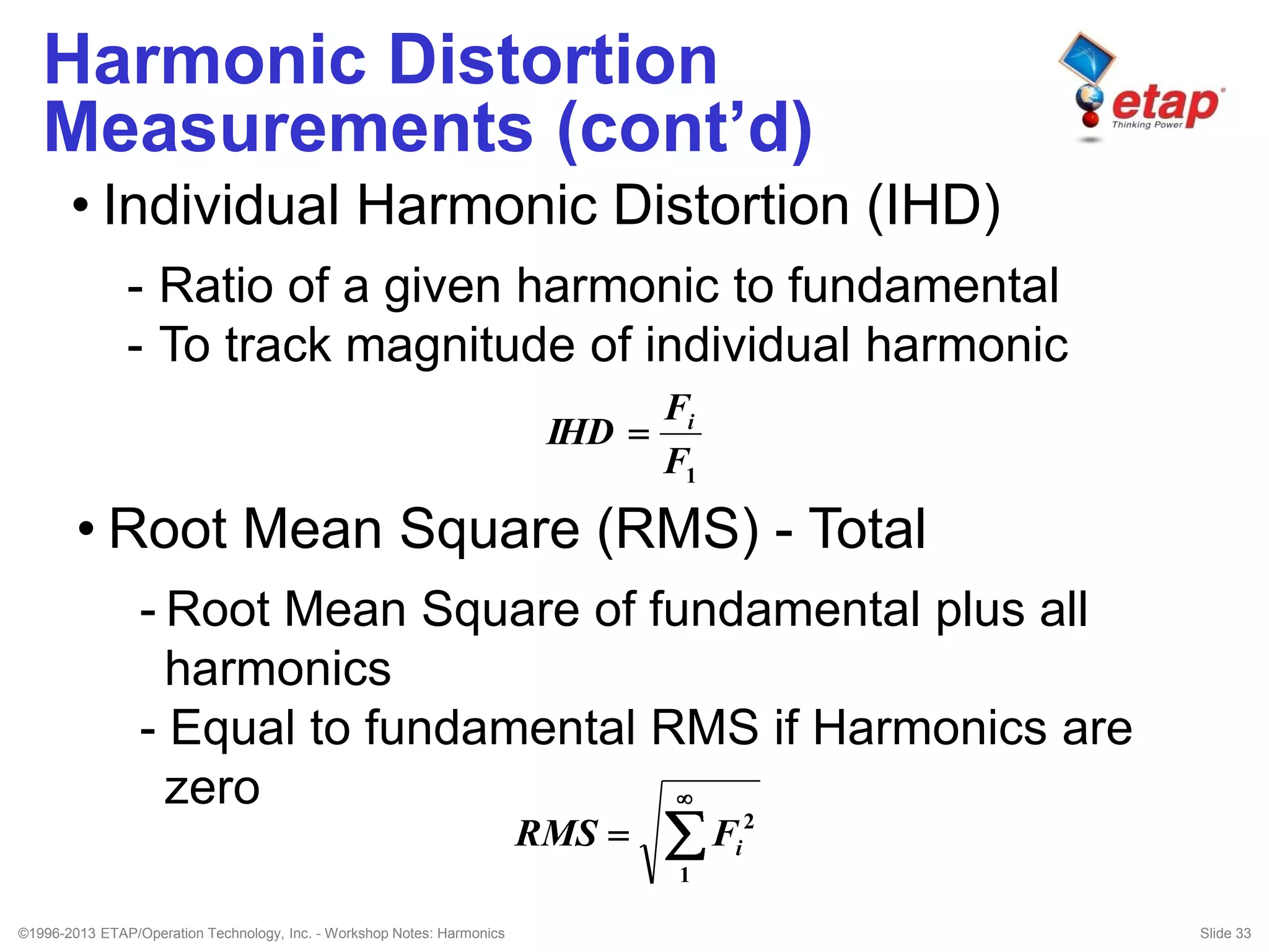 ETAP - Harmonics Analysis | PDF