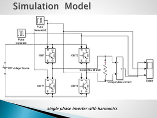 single phase inverter with harmonics
 