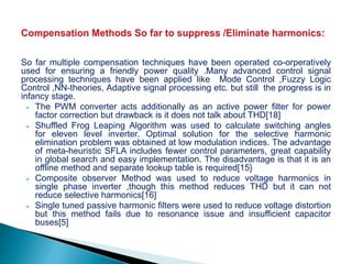Harmonics and mitigation techniques | PPTX