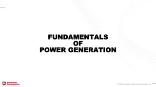 INTERNAL Copyright ©2020 Rockwell Automation, Inc.
FUNDAMENTALS
OF
POWER GENERATION
 