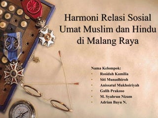 Nama Kelompok:
• Rosidah Kamilia
• Siti Munadhiroh
• Anissatul Mukhoiriyah
• Galih Prakoso
• M. Syahrun Nizam
• Adrian Bayu N.
 