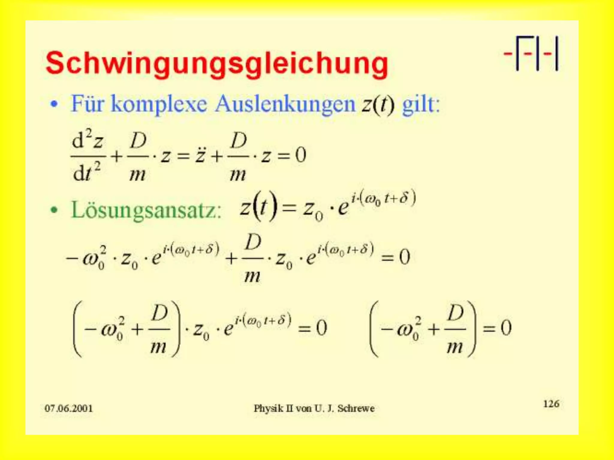 Schwingungsgleichung
 