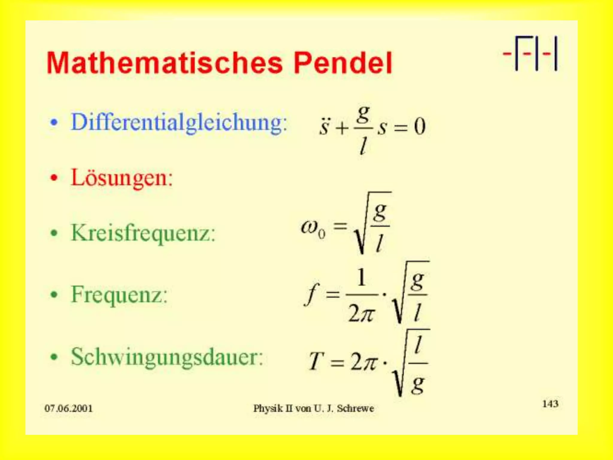 Mathematisches Pendel
 
