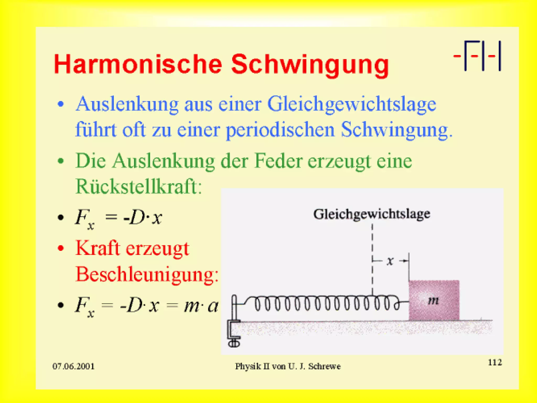 Harmonische Schwingung
 