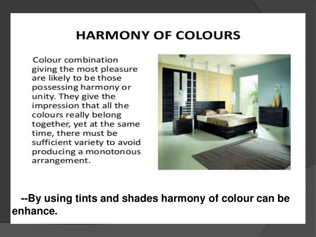 Harmony in interior design