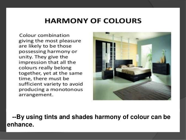 Harmony in interior design
