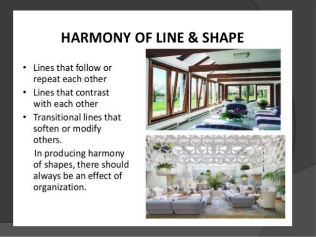 Harmony in interior design