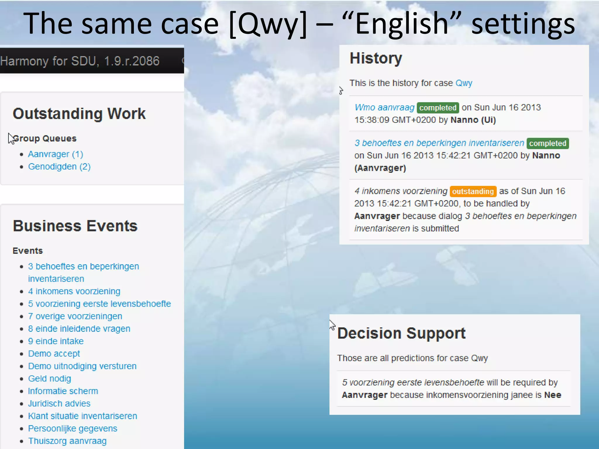 The same case [Qwy] – “English” settings
 