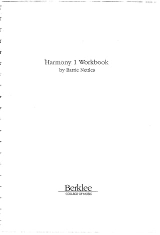 Harmony 1 workbook   barry nettles