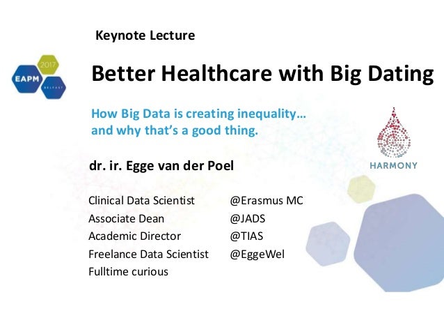 HARMONY Alliance speaker during EAPM2017: Egge van der ...