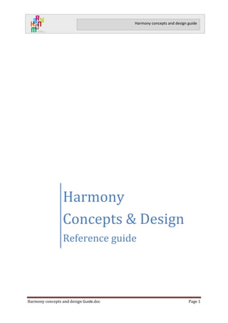 Harmony concepts and design Guide.doc Page 1 
Harmony concepts and design guide 
Harmony 
Concepts & Design 
Reference guide version 0:22 / 9 sept 2014  