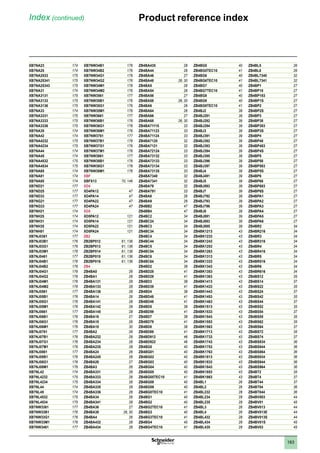 1
2
3
4
5
6
7
8
9
10
183
XB7NA23 174
XB7NA25 174
XB7NA2533 175
XB7NA25341 175
XB7NA25343 175
XB7NA31 174
XB7NA3131 175
XB7NA3133 175
XB7NA3136 175
XB7NA33 174
XB7NA3331 175
XB7NA3333 175
XB7NA3336 175
XB7NA35 174
XB7NA42 174
XB7NA4232 175
XB7NA4234 175
XB7NA44 174
XB7NA45 174
XB7NA4532 175
XB7NA4534 175
XB7NA65 174
XB7NA81 174
XB7NA85 174
XB7ND21 177
XB7ND25 177
XB7ND33 177
XB7NG21 177
XB7NG33 177
XB7NH21 174
XB7NH25 174
XB7NH31 174
XB7NH35 174
XB7NH81 174
XB7NJ0361 177
XB7NJ03B1 176
XB7NJ03G1 176
XB7NJ03M1 176
XB7NJ0461 177
XB7NJ04B1 176
XB7NJ04B2 176
XB7NJ04G1 176
XB7NJ04G2 176
XB7NJ04M1 176
XB7NJ04M2 176
XB7NJ0561 177
XB7NJ05B1 176
XB7NJ05G1 176
XB7NJ05M1 176
XB7NJ0661 177
XB7NJ06B1 176
XB7NJ06G1 176
XB7NJ06M1 176
XB7NJ0761 177
XB7NJ07B1 176
XB7NJ07G1 176
XB7NJ07M1 176
XB7NJ0861 177
XB7NJ08B1 176
XB7NJ08G1 176
XB7NJ08M1 176
XB7NL42 174
XB7NL4232 175
XB7NL4234 175
XB7NL44 174
XB7NL45 174
XB7NL4532 175
XB7NL4534 175
XB7NW3361 177
XB7NW33B1 176
XB7NW33G1 176
XB7NW33M1 176
XB7NW3461 177
XB7NW34B1 176
XB7NW34B2 176
XB7NW34G1 176
XB7NW34G2 176
XB7NW34M1 176
XB7NW34M2 176
XB7NW3561 177
XB7NW35B1 176
XB7NW35G1 176
XB7NW35M1 176
XB7NW3661 177
XB7NW36B1 176
XB7NW36G1 176
XB7NW36M1 176
XB7NW3761 177
XB7NW37B1 176
XB7NW37G1 176
XB7NW37M1 176
XB7NW3861 177
XB7NW38B1 176
XB7NW38G1 176
XB7NW38M1 176
XBF
XBFX13 70, 146
XD4
XD4PA12 47
XD4PA14 47
XD4PA22 47
XD4PA24 47
XD5
XD5PA12 121
XD5PA14 121
XD5PA22 121
XD5PA24 121
ZB2
ZB2BP012 61, 136
ZB2BP013 61, 136
ZB2BP014 61, 136
ZB2BP015 61, 136
ZB2BP016 61, 136
ZB4
ZB4BA0 26
ZB4BA1 26
ZB4BA131 28
ZB4BA133 28
ZB4BA136 28
ZB4BA14 26
ZB4BA141 28
ZB4BA142 28
ZB4BA145 28
ZB4BA16 27
ZB4BA18 26
ZB4BA18 30
ZB4BA2 26
ZB4BA232 28
ZB4BA234 28
ZB4BA235 28
ZB4BA24 26
ZB4BA245 28
ZB4BA26 27
ZB4BA3 26
ZB4BA331 28
ZB4BA333 28
ZB4BA334 28
ZB4BA335 28
ZB4BA336 28
ZB4BA34 26
ZB4BA341 28
ZB4BA36 27
ZB4BA38 26, 30
ZB4BA4 26
ZB4BA432 28
ZB4BA434 28
ZB4BA435 28
ZB4BA44 26
ZB4BA46 27
ZB4BA48 26, 30
ZB4BA5 26
ZB4BA54 26
ZB4BA56 27
ZB4BA58 26, 30
ZB4BA6 26
ZB4BA64 26
ZB4BA66 27
ZB4BA68 26, 30
ZB4BA71115 33
ZB4BA71123 33
ZB4BA71124 33
ZB4BA7120 32
ZB4BA7121 32
ZB4BA72124 33
ZB4BA73132 33
ZB4BA73133 33
ZB4BA73134 33
ZB4BA73135 33
ZB4BA7340 32
ZB4BA7341 32
ZB4BA79 32
ZB4BA791 33
ZB4BA8 26
ZB4BA9 26
ZB4BB2 47
ZB4BB4 47
ZB4BC2 34
ZB4BC24 34
ZB4BC3 34
ZB4BC34 34
ZB4BC4 34
ZB4BC44 34
ZB4BC5 34
ZB4BC54 34
ZB4BC6 34
ZB4BC64 34
ZB4BD2 38
ZB4BD28 41
ZB4BD29 41
ZB4BD3 38
ZB4BD39 41
ZB4BD4 38
ZB4BD48 41
ZB4BD49 41
ZB4BD5 38
ZB4BD59 41
ZB4BD7 38
ZB4BD79 41
ZB4BD8 38
ZB4BD89 41
ZB4BD912 46
ZB4BD922 46
ZB4BG0 40
ZB4BG01 40
ZB4BG02 40
ZB4BG03 40
ZB4BG04 40
ZB4BG05 40
ZB4BG05TEC10 41
ZB4BG08 40
ZB4BG09 40
ZB4BG0TEC10 41
ZB4BG1 40
ZB4BG2 40
ZB4BG2TEC10 41
ZB4BG3 40
ZB4BG3TEC10 41
ZB4BG4 40
ZB4BG4TEC10 41
ZB4BG5 40
ZB4BG5TEC10 41
ZB4BG6 40
ZB4BG6TEC10 41
ZB4BG7 40
ZB4BG7TEC10 41
ZB4BG8 40
ZB4BG9 40
ZB4BG9TEC10 41
ZB4BJ2 39
ZB4BJ291 39
ZB4BJ292 39
ZB4BJ294 39
ZB4BJ3 39
ZB4BJ391 39
ZB4BJ392 39
ZB4BJ393 39
ZB4BJ394 39
ZB4BJ395 39
ZB4BJ396 39
ZB4BJ397 39
ZB4BJ4 39
ZB4BJ491 39
ZB4BJ5 39
ZB4BJ593 39
ZB4BJ7 39
ZB4BJ792 39
ZB4BJ793 39
ZB4BJ796 39
ZB4BJ8 39
ZB4BJ891 39
ZB4BJ893 39
ZB4BJ895 39
ZB4BK1213 43
ZB4BK1233 43
ZB4BK1243 43
ZB4BK1253 43
ZB4BK1263 43
ZB4BK1313 43
ZB4BK1333 43
ZB4BK1343 43
ZB4BK1353 43
ZB4BK1363 43
ZB4BK1413 43
ZB4BK1433 43
ZB4BK1443 43
ZB4BK1453 43
ZB4BK1463 43
ZB4BK1513 43
ZB4BK1533 43
ZB4BK1543 43
ZB4BK1553 43
ZB4BK1563 43
ZB4BK1713 43
ZB4BK1733 43
ZB4BK1743 43
ZB4BK1753 43
ZB4BK1763 43
ZB4BK1813 43
ZB4BK1833 43
ZB4BK1843 43
ZB4BK1853 43
ZB4BK1863 43
ZB4BL1 26
ZB4BL2 26
ZB4BL232 28
ZB4BL234 28
ZB4BL235 28
ZB4BL3 26
ZB4BL4 26
ZB4BL432 28
ZB4BL434 28
ZB4BL435 28
ZB4BL5 26
ZB4BL6 26
ZB4BL7340 32
ZB4BL7341 32
ZB4BP1 27
ZB4BP18 27
ZB4BP183 27
ZB4BP1S 27
ZB4BP2 27
ZB4BP2S 27
ZB4BP3 27
ZB4BP38 27
ZB4BP383 27
ZB4BP3S 27
ZB4BP4 27
ZB4BP48 27
ZB4BP483 27
ZB4BP4S 27
ZB4BP5 27
ZB4BP58 27
ZB4BP583 27
ZB4BP5S 27
ZB4BP6 27
ZB4BP68 27
ZB4BP683 27
ZB4BP6S 27
ZB4BPA1 27
ZB4BPA2 27
ZB4BPA3 27
ZB4BPA4 27
ZB4BPA5 27
ZB4BPA6 27
ZB4BR2 34
ZB4BR216 34
ZB4BR3 34
ZB4BR316 34
ZB4BR4 34
ZB4BR416 34
ZB4BR5 34
ZB4BR516 34
ZB4BR6 34
ZB4BR616 34
ZB4BS12 35
ZB4BS14 37
ZB4BS22 35
ZB4BS24 37
ZB4BS42 35
ZB4BS44 37
ZB4BS52 35
ZB4BS54 37
ZB4BS55 35
ZB4BS62 35
ZB4BS64 37
ZB4BS72 35
ZB4BS74 37
ZB4BS834 36
ZB4BS844 36
ZB4BS864 36
ZB4BS934 36
ZB4BS944 36
ZB4BS964 36
ZB4BT2 35
ZB4BT4 37
ZB4BT44 37
ZB4BT84 36
ZB4BT844 36
ZB4BV003 44
ZB4BV01 45
ZB4BV013 44
ZB4BV013E 44
ZB4BV013S 44
ZB4BV01S 45
ZB4BV03 45
Index (continued) Product reference index
 