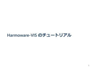 Harmoware-VIS のチュートリアル
1
 