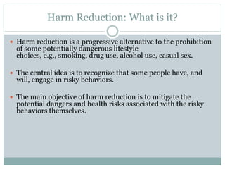 Abstinence as a requirement for permanent housingMost programs mandate abstinence from drugs and alcohol to obtain/maintain housing.Most also mandate psychiatric treatment.Some people can achieve this, but many others (especially those who are dually diagnosed) remain homeless.