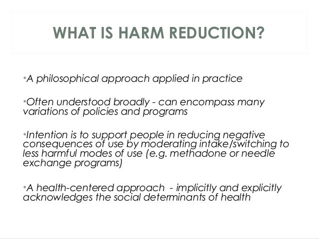 Harm reduction ppt excerpt