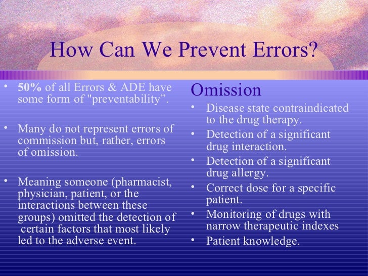 Furosemide Medication Error