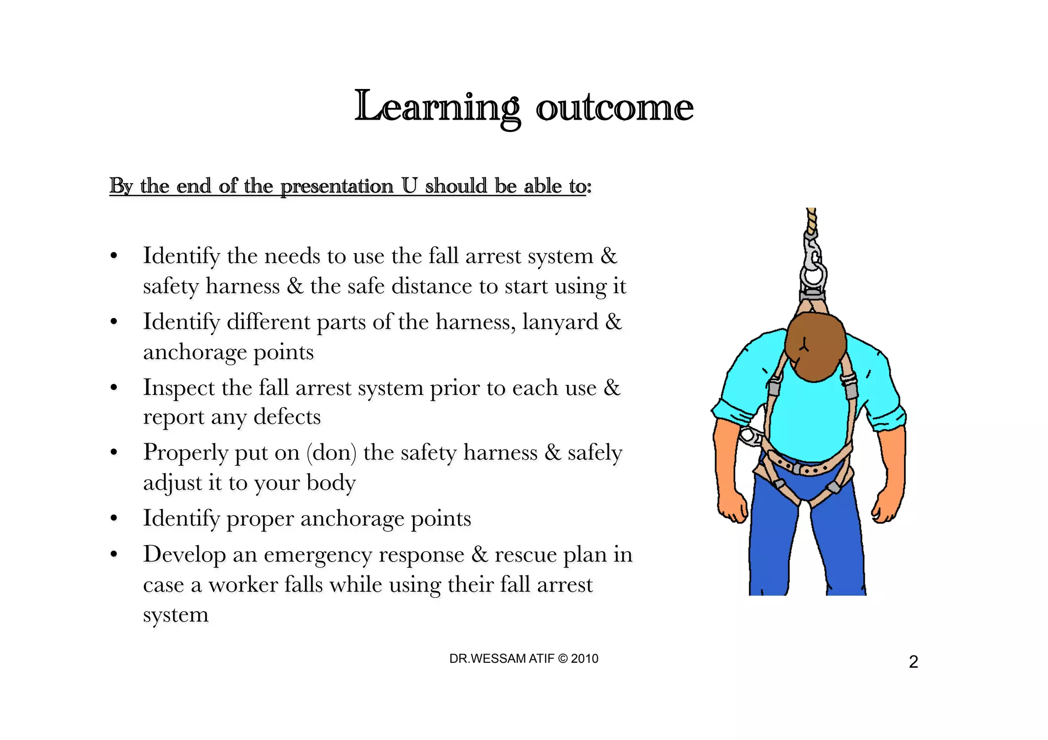 Safety harness - fall protection - Wessam Atif | PDF