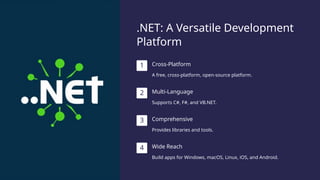.NET introduction for begginner students | PPT