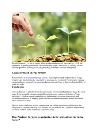 The Role of Green Technology in Sustainable Development | Enterprise ...