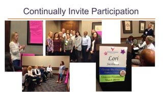 Continually Invite Participation
 