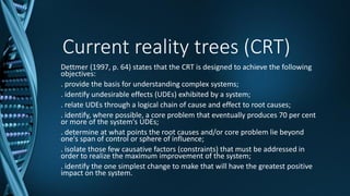 Harnessing resistance: Using the Theory of Constraints to Assist Change ...