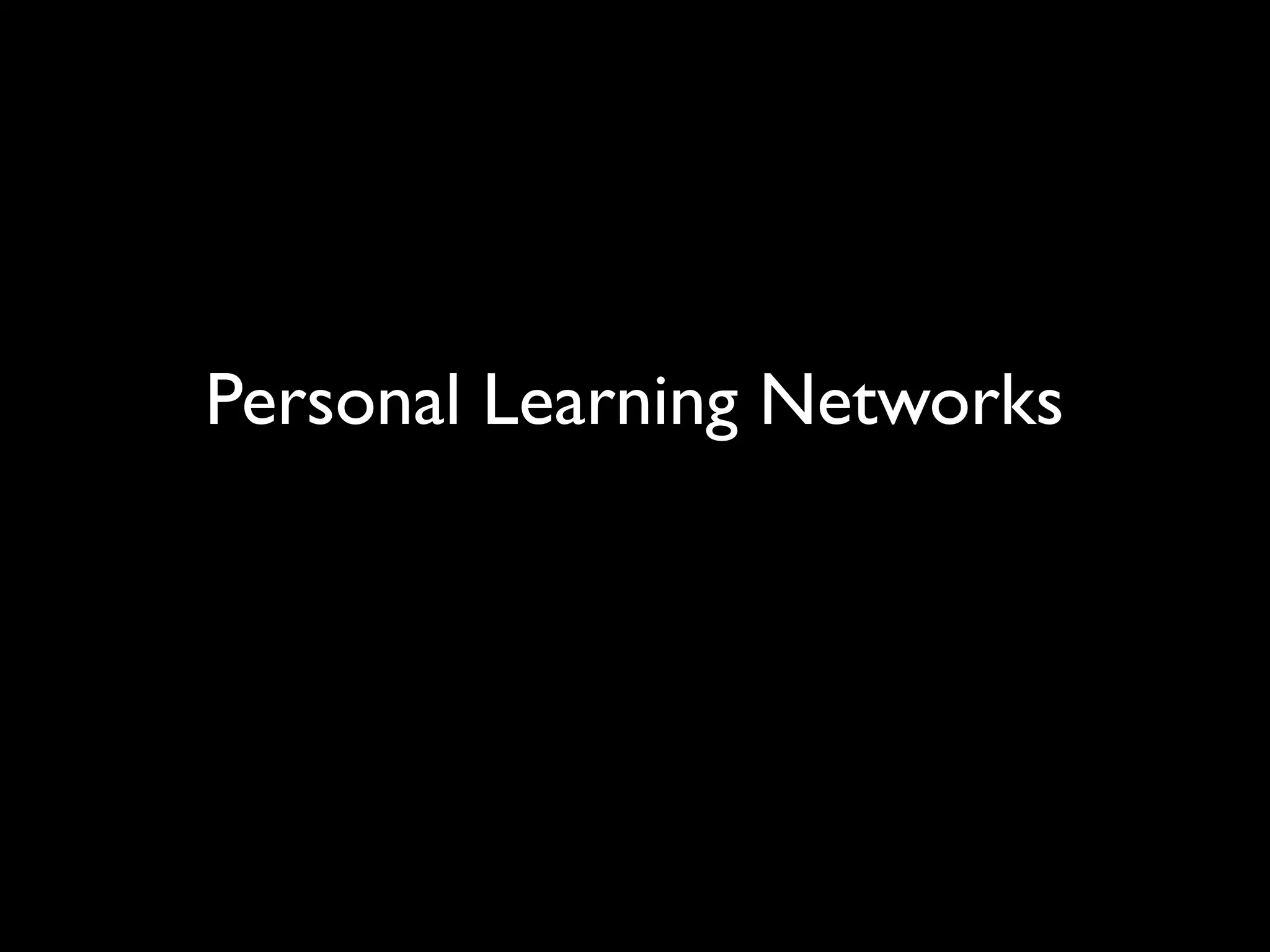 Harnessing the Power of Social Networks in Teaching & Learning
