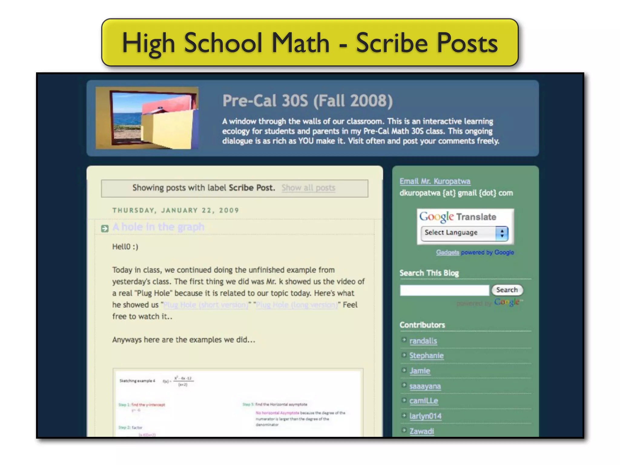 Harnessing the Power of Social Networks in Teaching & Learning