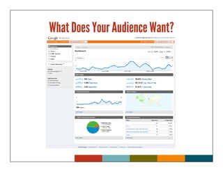 What Does Your Audience Want?
 