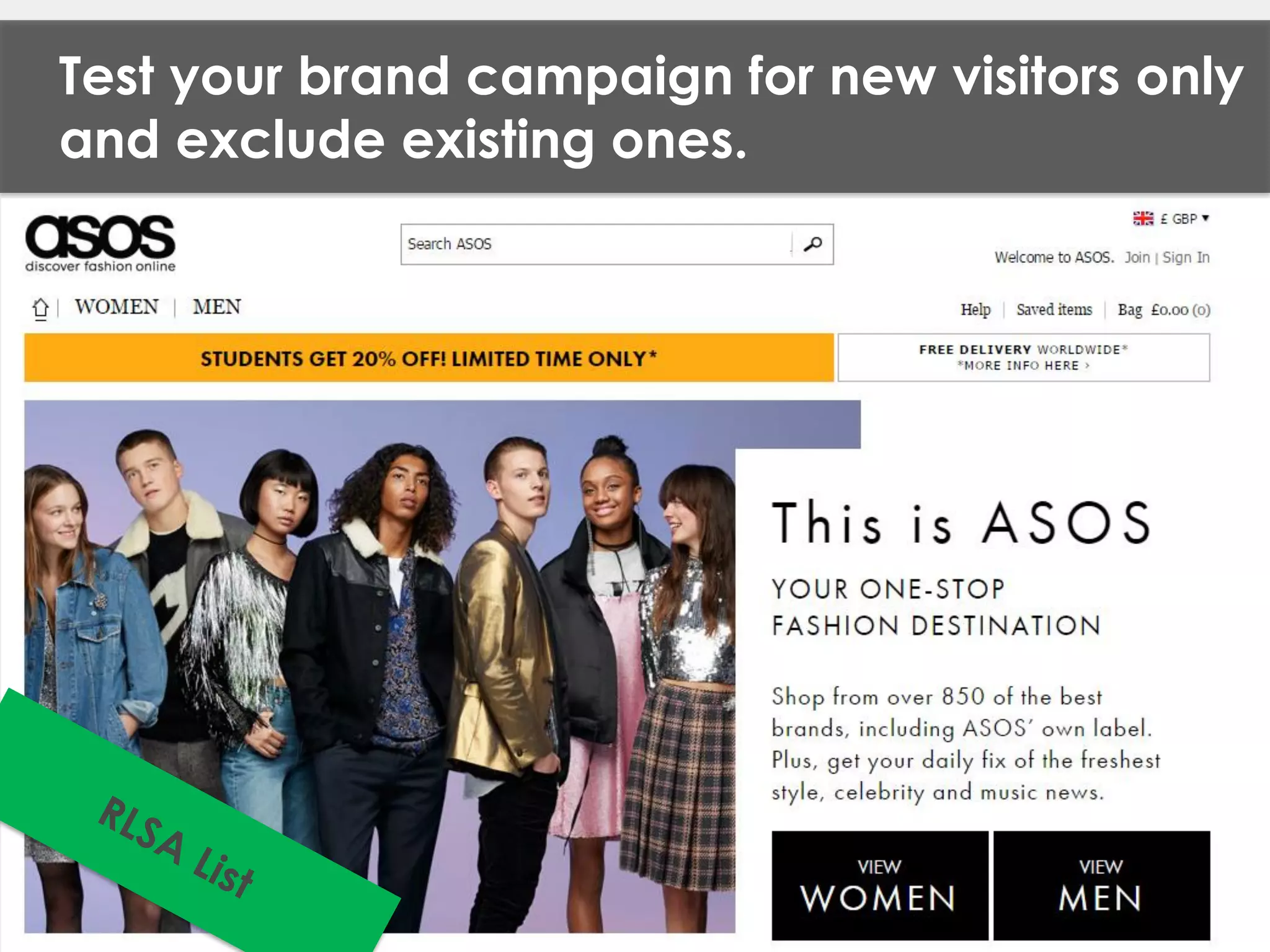 Test your brand campaign for new visitors only
and exclude existing ones.
 