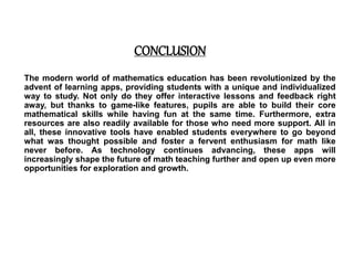 Transforming Math Education: Harnessing the Power of Innovative Math Learning Apps