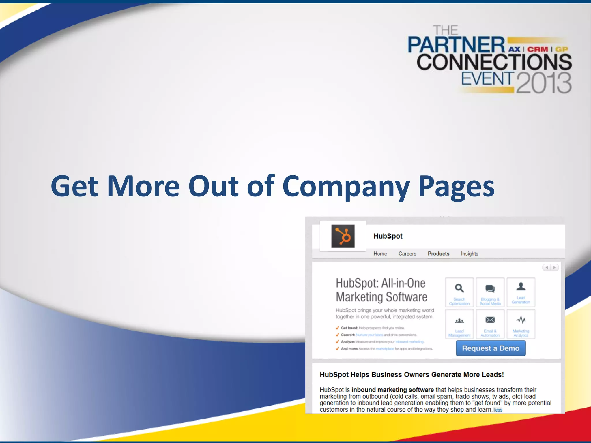 Get More Out of Company Pages

 