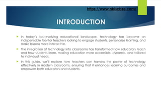 Harnessing the Power of Technology A Teacher’s Guide to Modern ...