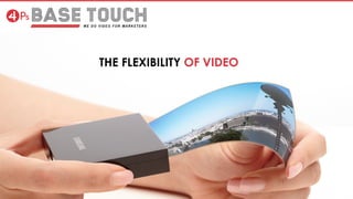 THE FLEXIBILITY OF VIDEO
 