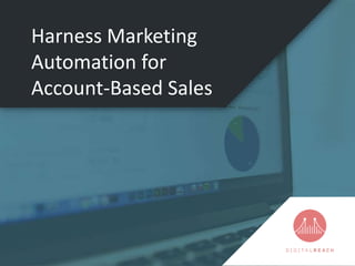 Harness Marketing
Automation for
Account-Based Sales
 