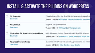 Install & Activate the plugins on Wordpress
 