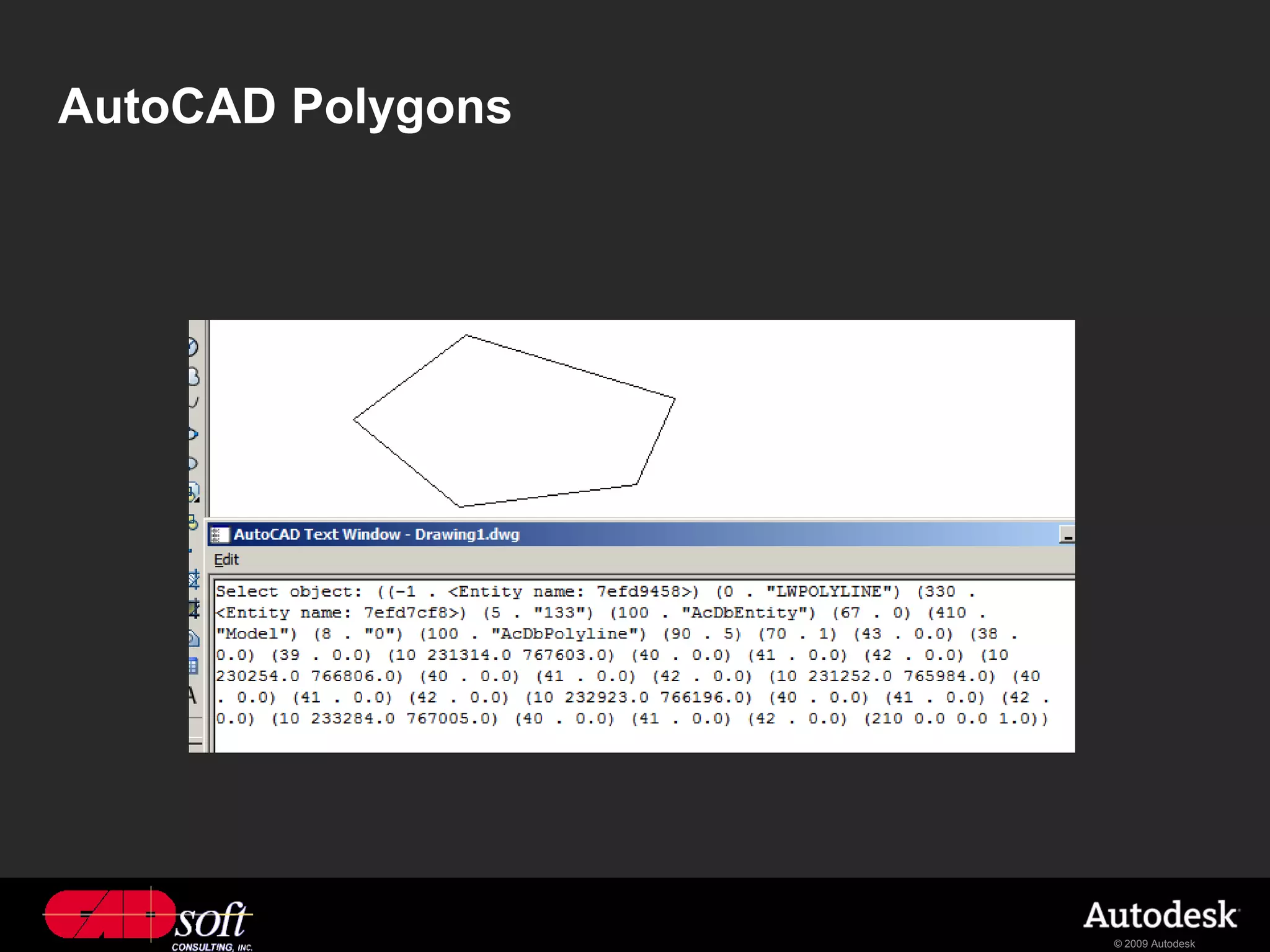 AutoCAD Polygons




                   © 2009 Autodesk
 