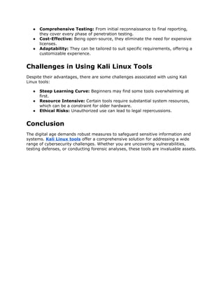 Harness the Power of Kali Linux Tools for Cybersecurity.docx