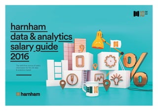 The definitive source of salary
information for the UK data
& analytics market
harnham
data&analytics
salaryguide
2016
 
