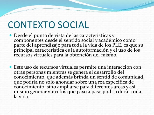 objetivos y contexto social del ple