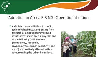 Operationalizing 'adoption' in the Africa RISING Program