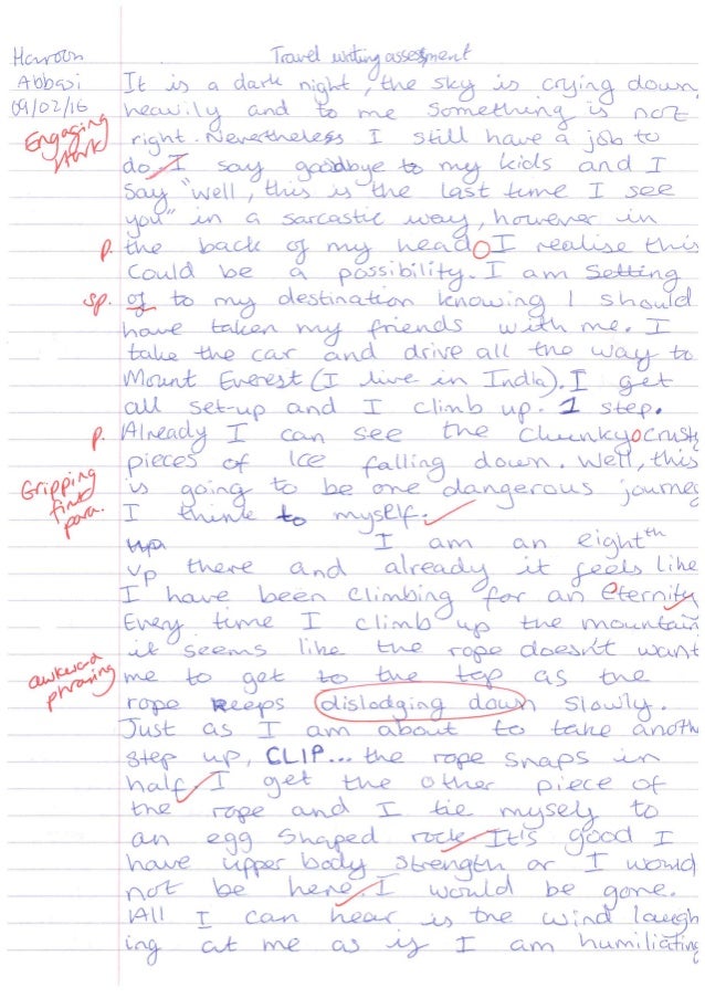 Example essays year 9 image