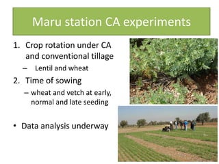 Introducing and disseminating forage and grain based CA systems in ...